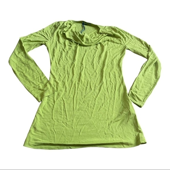 versace JEANS COUTURE Green Mock Neck Long Sleeve Top - Picture 4 of 11